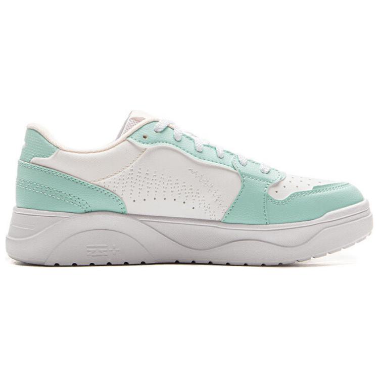 Li-Ning Classic Fashion Versatile Youthful White Sneakers Women Sneakers Green AGCV180-5
