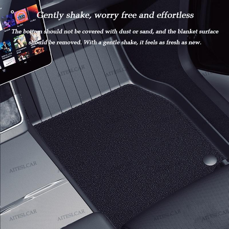 AITESLCAR For Tesla Floor Mat Model YL 2026 Car Trunk Mat Set Luggage Mat TPE Waterproof Anti-Slip Set LHD&RHD Floor Liner Mat