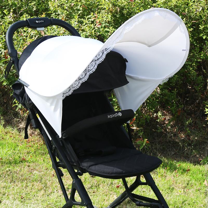 Tettuccio Parasole Universale per Passeggino con Protezione UV - Protezione Solare Estesa per Bambini
