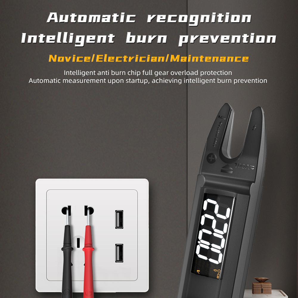 3in1 Handheld Digital Multimeter Clamp Ammeter Electric Test Pen LCD Color Display Handheld Multimeter 6000 True RMS