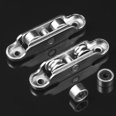 4 szt. Kółko rowkowe/płaskie Kółko do okna 77 Typ Kółko do okna przesuwanego Kółko do okna skrzydłowego Rolki ze stalową ramą Do okna ze stopu aluminium