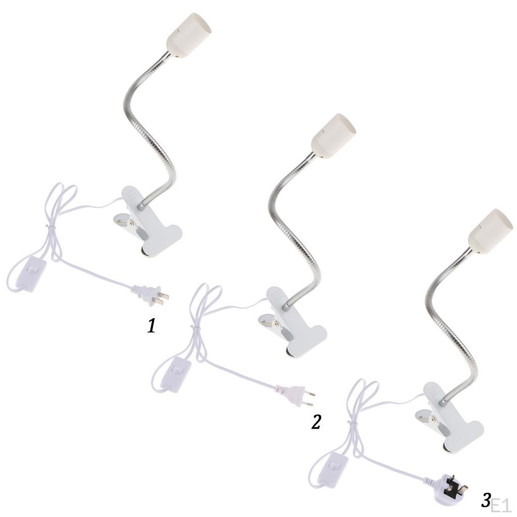 Degree Flexible Extension Bulb Holder Converter E27 Clip Adapter-EU