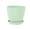 Yingtang Simple Thickened Vertical Stripe Flower Pot with Tray