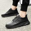 Men's shoes 2025 summer new men's high-end Korean version of versatile trendy shoes outdoor waterproof leather casual sports shoes