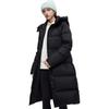 Fila Fusion Uniform Sports Lifestyle Collection 2023 Winter Fashion Warm Windproof Long Hooded Down Jacket Women outerwear Black T11W345904FBK