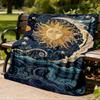 1pc Sun MoonOutdoor Blanket, Soft And Comfortable Blanket, Casual Warm Outdoor Blanket, Good Birthday Gift Yy260328087