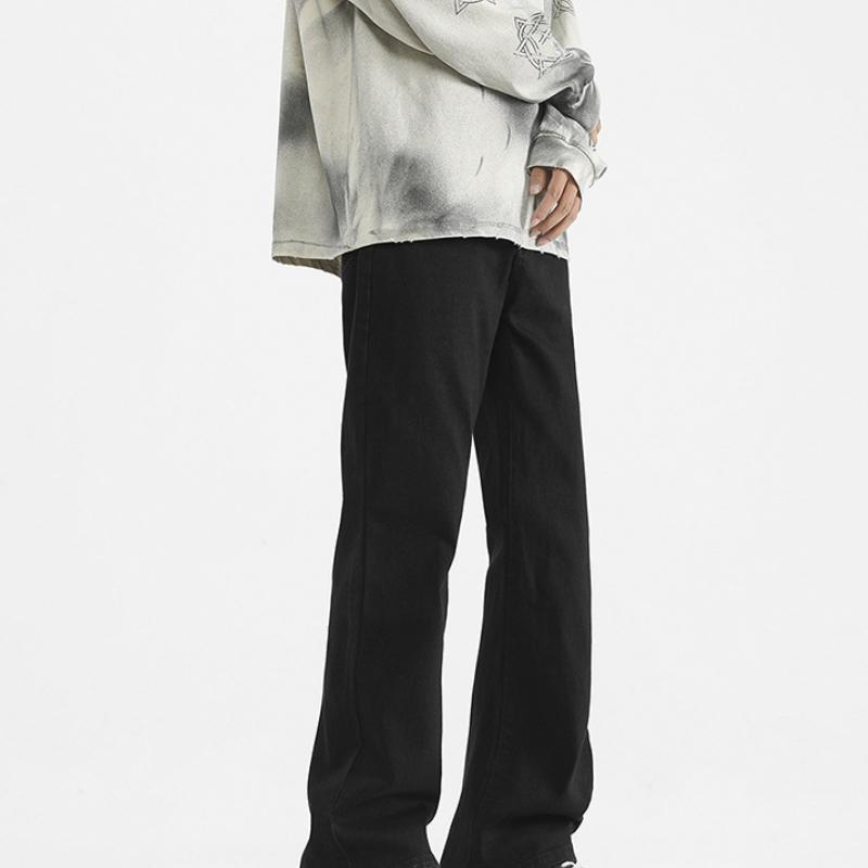 New Autumn and Winter Style Micro-flare Jeans for Men and Women, Xintang Hong Kong Style Versatile Bell-bottom Pants