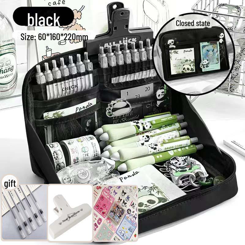 

Вместительный 12-слойный пенал для девочек — идеальный вариант для учеников младших и старших классов средней школы 5 random stickers + small clip + 5 gel pens