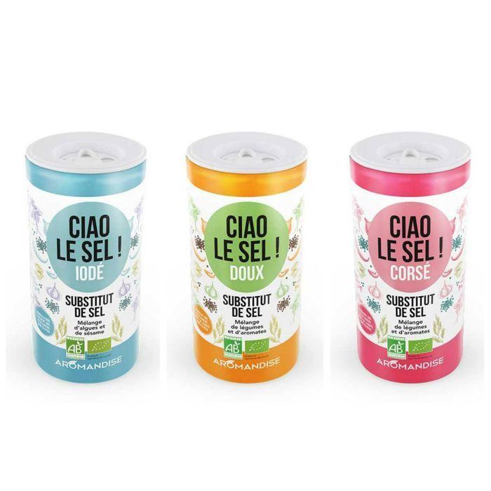 Trio de susbtituts de sel : Doux,Corsé et Iodé