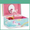 Hot Selling Unicorn Kids Music Box Jewelry Storage Case European Style Cartoon Pattern