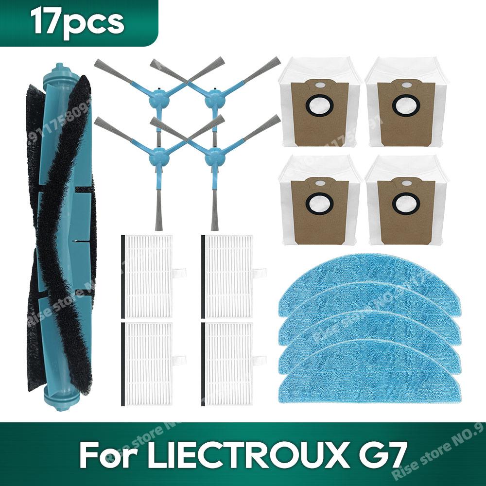 Zubehör Kompatibel für LIECTROUX G7 Staubsauger Hepa Filter Staubbeutel Ersatzteile Mopptuch
