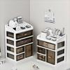 Large-capacity Desk Organizer Storage Box Display Rack Clear Cosmetic Storage Box Plastic Dust-proof Dormitory Drawer Stationery