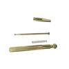 Ear acupressure stick rod pointer spring type beauty device face stainless steel facial massage fascia release round tip position check simple stylish
