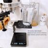 Kaffeemaschinen-Waagenständer Edelstahl Höhe Auslaufsicheres Design Kaffee Elektronischer Wiegeständer für Zuhause Bar