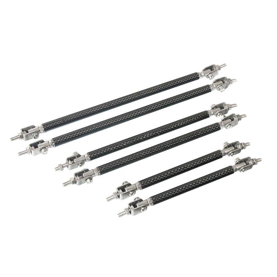 Car Adjustable Front Bumper Lip Splitter Strut Rod Tie Support Bar Repair 200mm