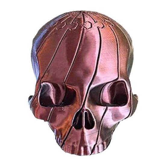 3D Printed Twisting Skull Toy Stress Relief Spiral Skull Toy Gothic Articulated Rotating Skull Fidget Spinner Desk Toy Party B