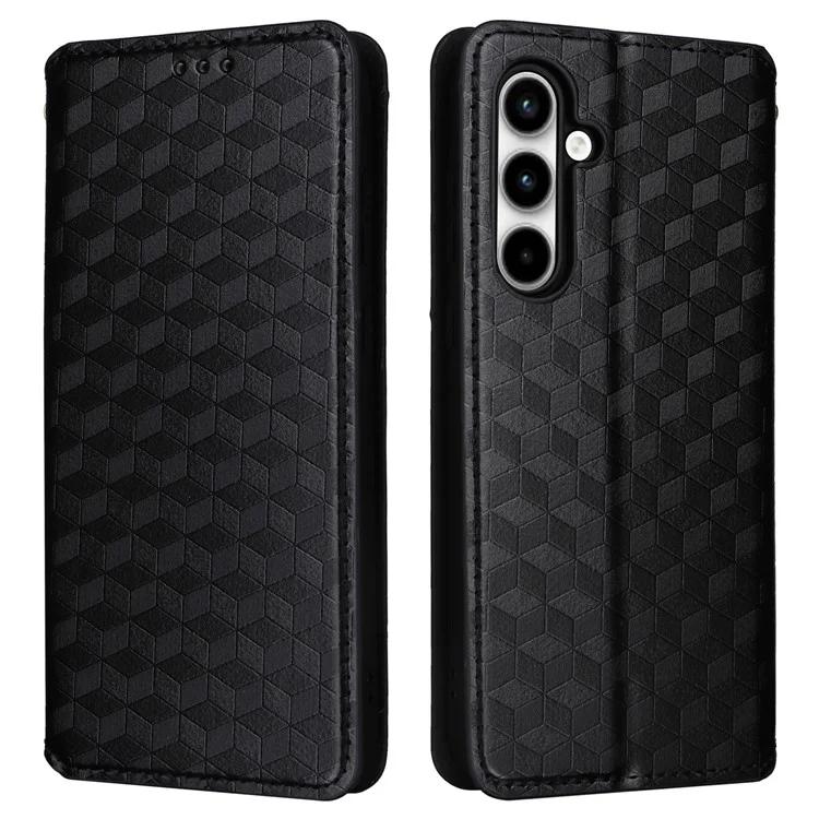 Für Samsung Galaxy A35 5G Telefon Brieftasche Leder Fall Rhombus Aufdruck