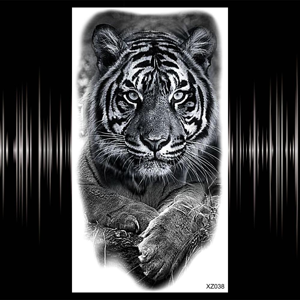 Kompass Brief Temporäre Tattoo Für Männer Frauen Erwachsene Realistische Gefälschte Wolf Schädel Tattoos Aufkleber Tiger Schwarz Wald Tatoos Unterarm