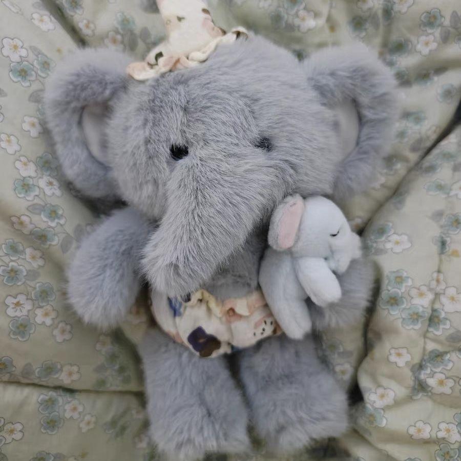 New Cute Soothing Elephant Doll Plush Toy Doll Soothing Sleeping Doll Birthday Gift for Boys