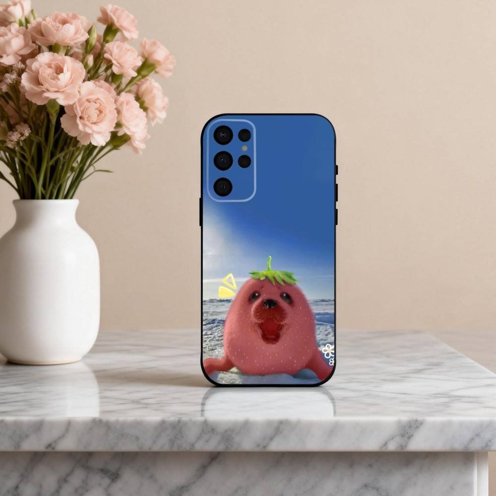 S-Seal F-Funny C-Cute Phone Case For Samsung S25,S24,S21,S22,S23,S30,Ultra,S20,Plus,Others Soft Black Case
