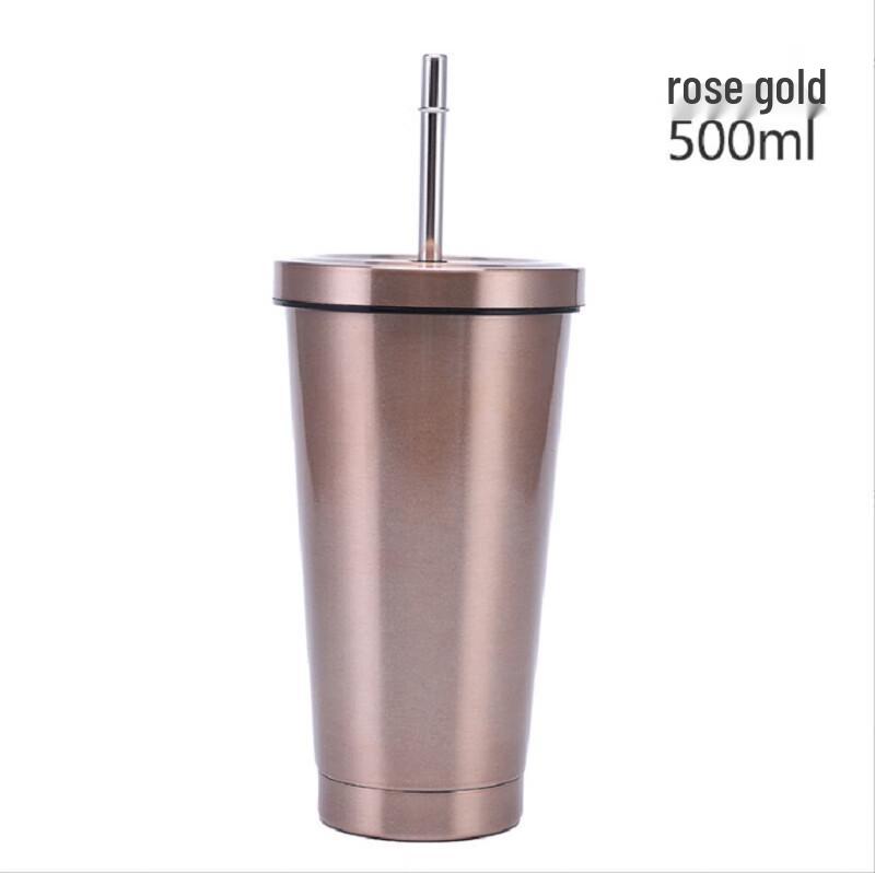 Shangqi Stainless Steel Portable Travel Mug with Straw