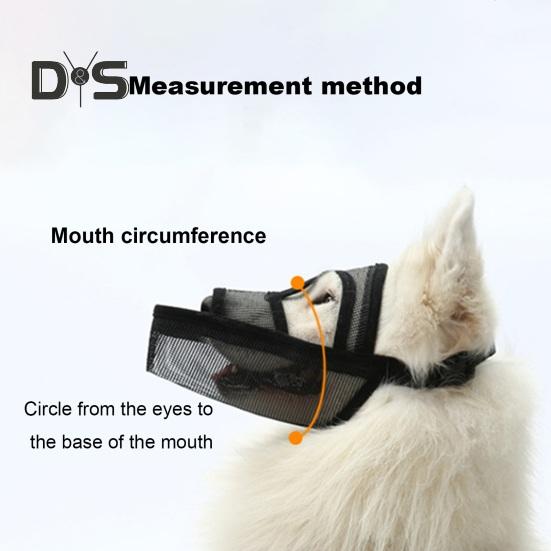 Breathable Mesh Dog Muzzle Anti Bark Pet Mouth Cover Prevent Biting Chewing Dog Training Muzzle for Walking Grooming