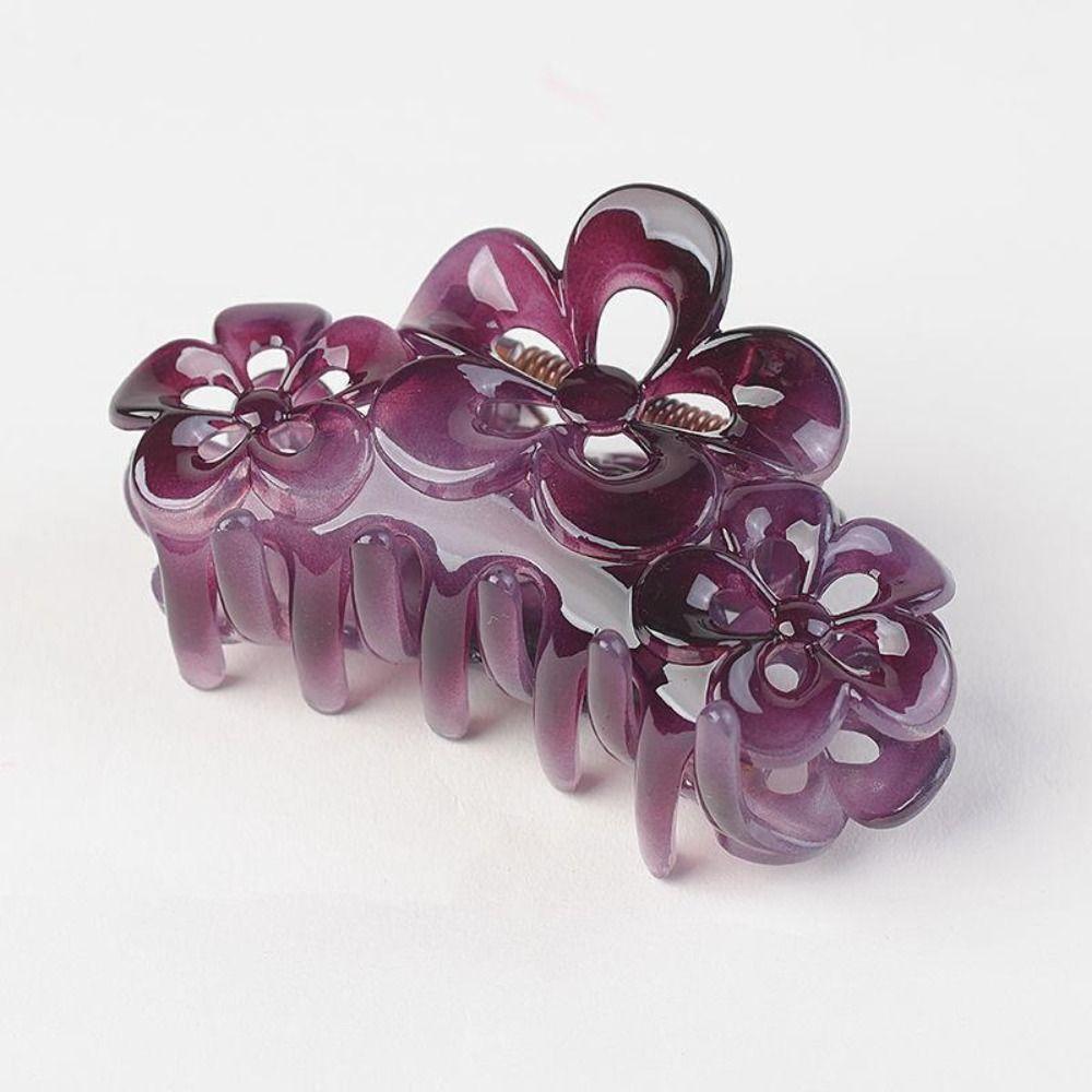Wash Up Accessories Flower Hair Clip Sweet Hair Claw Minimalist Shark Clip  Women