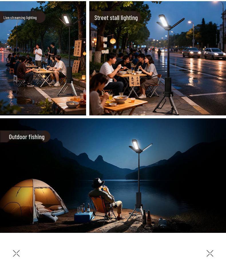 Outdoor LED Camping Lantern - High Brightness, Strong Spotlight, Long Battery Life, Emergency Work Light