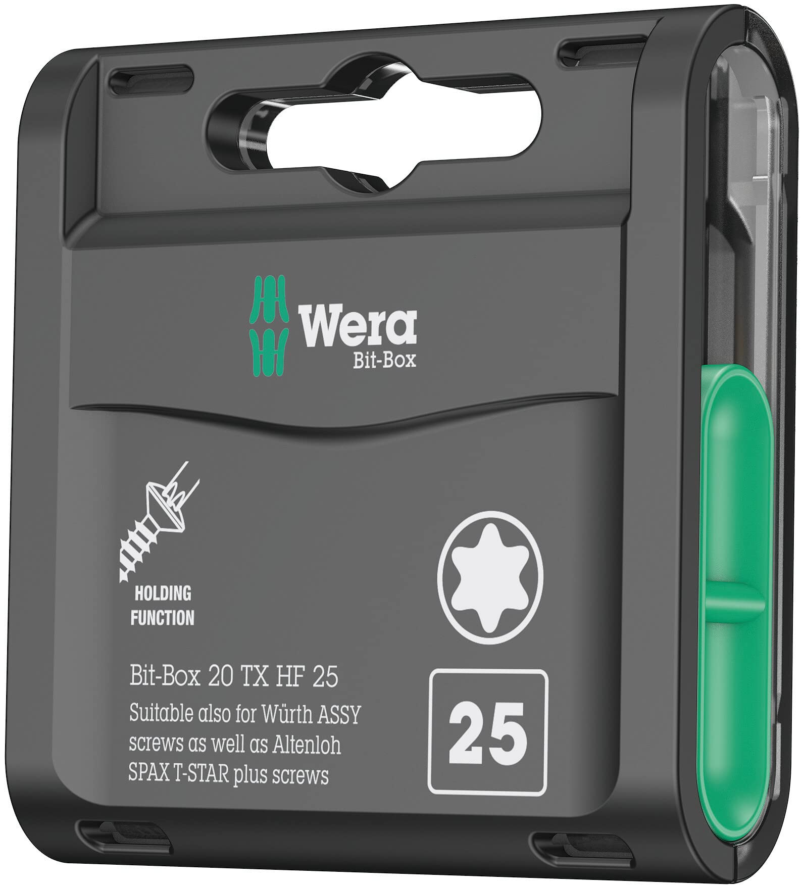 

WERA 20 pieces bit box size TX25 057778