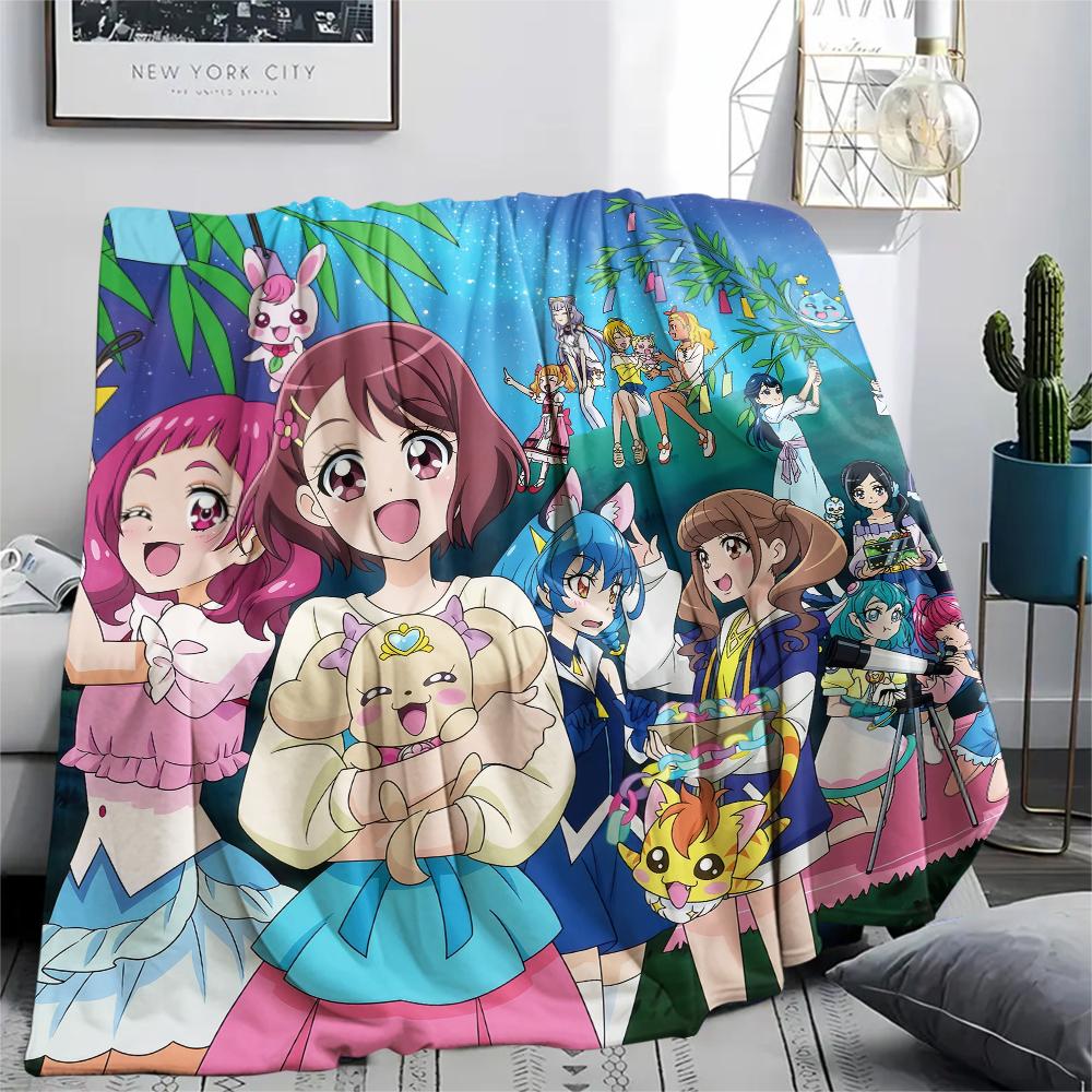Pretty Cure Retro Style Blanket, Pretty Cure Fan Soft Throw, Perfect Gift.chl