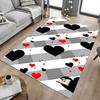 1PC Heart Love Extra Large Non Slip Floor Carpet, Office, Family, Studio   Large Area Rug Indoor Rugs, Bold Statement Piece