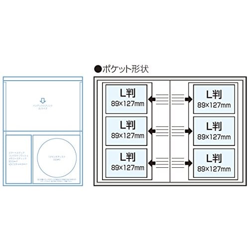 Nakabayashi Pocket Album 5 Books L Size 480 Sheets Woodland Scenery 5PL-480-1
