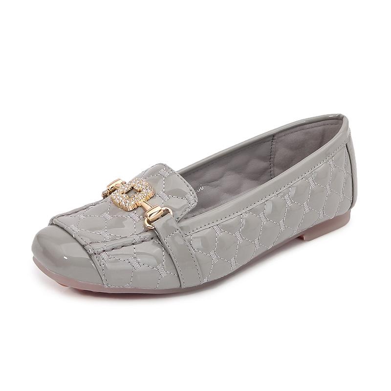 Fashion 2025 New High Quality Women's Flat Shoes Square Head Shallow Mouth Soft Bottom Comfortable Work and Leisure Small Leather Shoes