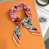 Korean Style  Summer Long Strip Scarf Women Hair Bandana Neck Tie Versatile Printed Ribbon Bow Decoration Artistic Accessory