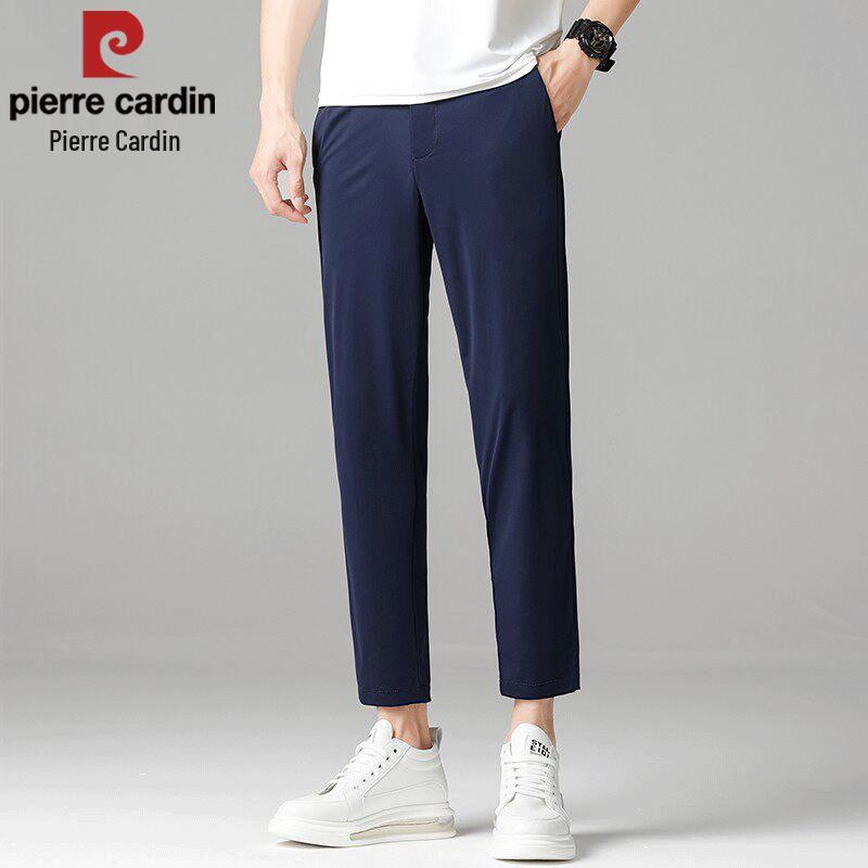 Pierre Cardin Men's Ice Silk Straight Fit Casual Trousers
