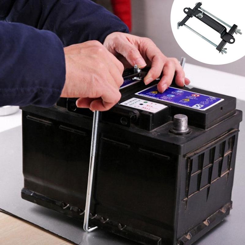 Car Battery Hold Down Heavy Duty Battery Hold Down Kit Battery Mounting Bracket Anti-Rust Car Battery Holder Bracket For Car