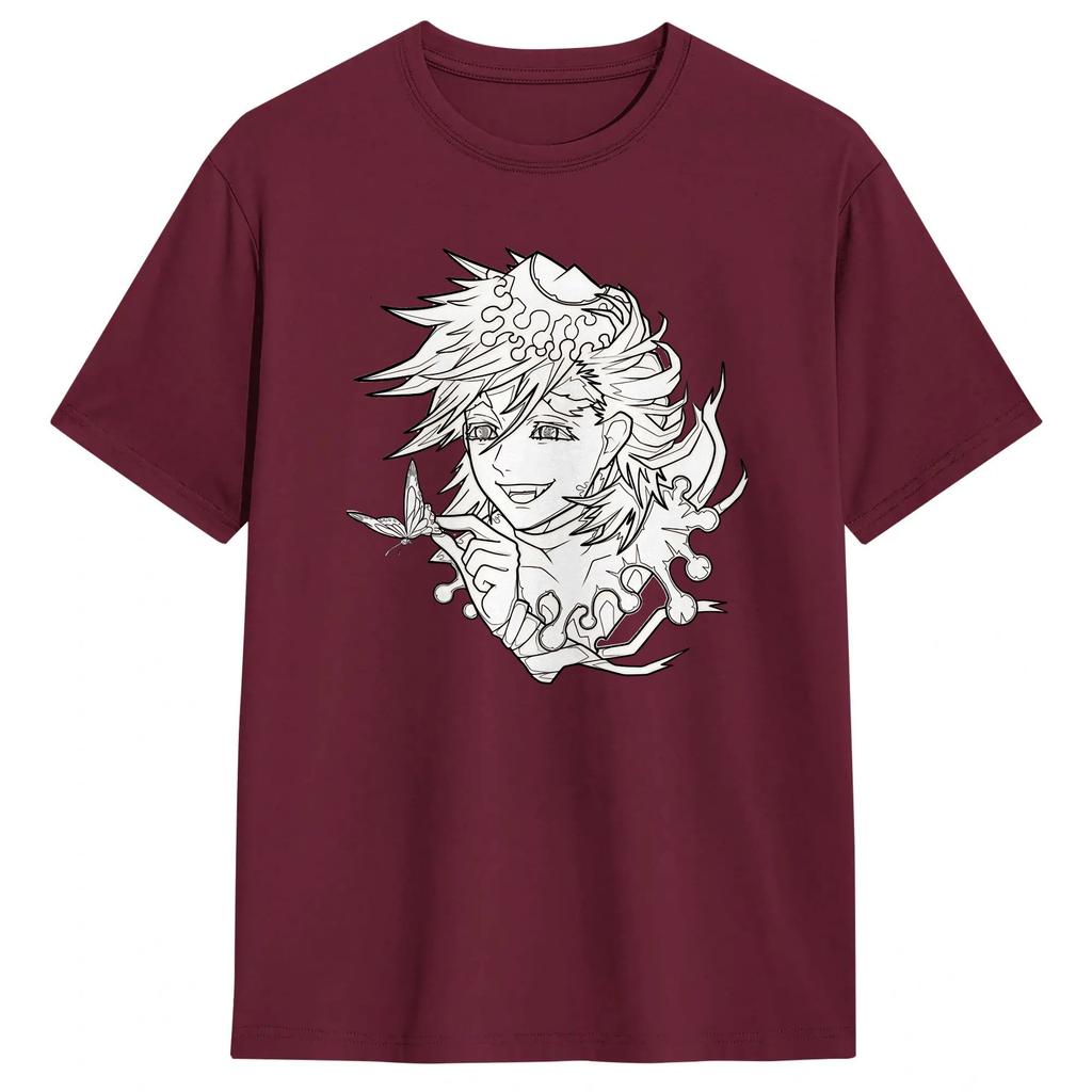 Vintage Anime Douma Upper TShirt for Unisex Round Collar 100 Cotton T Shirt Short Sleeve Tees Plus Size Clothes