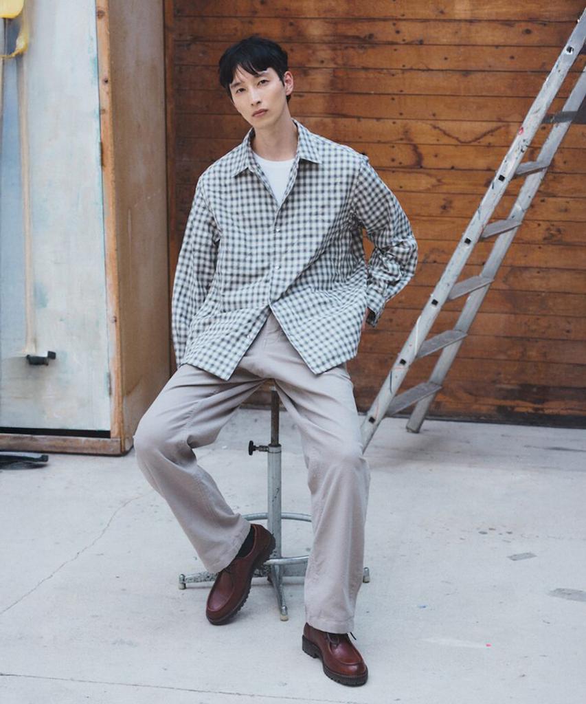 SHIFT.G Semi Wide Twill Fatigue Pants Beige