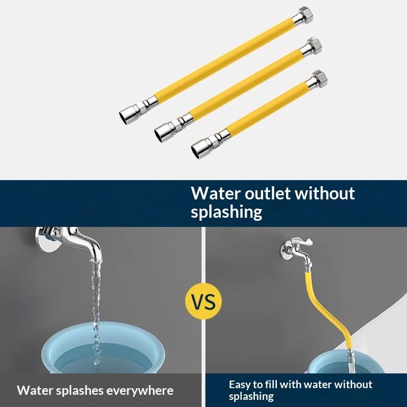 Stainless Steel Adjustable Faucet Tube for Enhanced Water Flow in Contemporary Bathroom Design