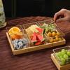 Acrylic Divided Fruit & Snack Plate Set for Restaurants