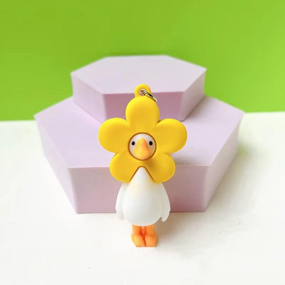 Cartoon Key Ring Personalised Duck Keychain Cute Animal Keychain Car Key Decoration