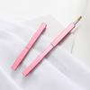 Best Beauty Own Brand Metal Pink Travel Vegan Fine Gel Gold Scrub Lip Brush Liner Remover Make Up Retractable Lip Brush