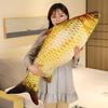 40cm 3D Simulation Fish Plush Toys Stuffed Soft Animal Crucian Carp Plush Pillow Creative Sofa Pillow Cushion Gift Kids Toy