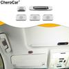 For 2014-18 Chevy Silverado Interior Roof Microphone Decor Set Cover Trim Chrome