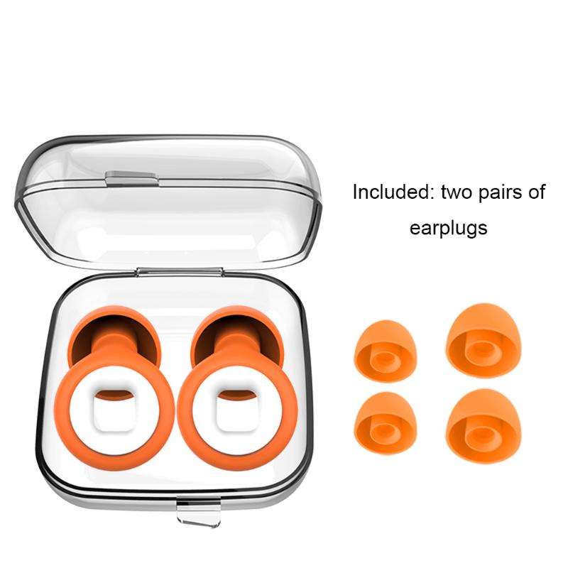 Motorcycle Noise Reduction Earplugs Silicone Soundproof Earplugs Anti-Noise Mute Earplugs For Travel Bikers Sleeping Work
