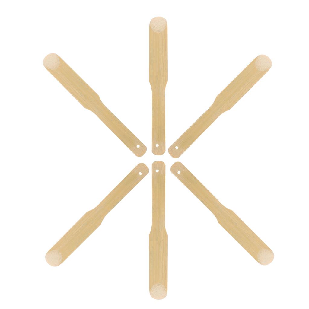 6 Stück Mischlöffel Küchenhelfer Knödel Fülllöffel Füllungen Wonton Butterstreicher Bambus