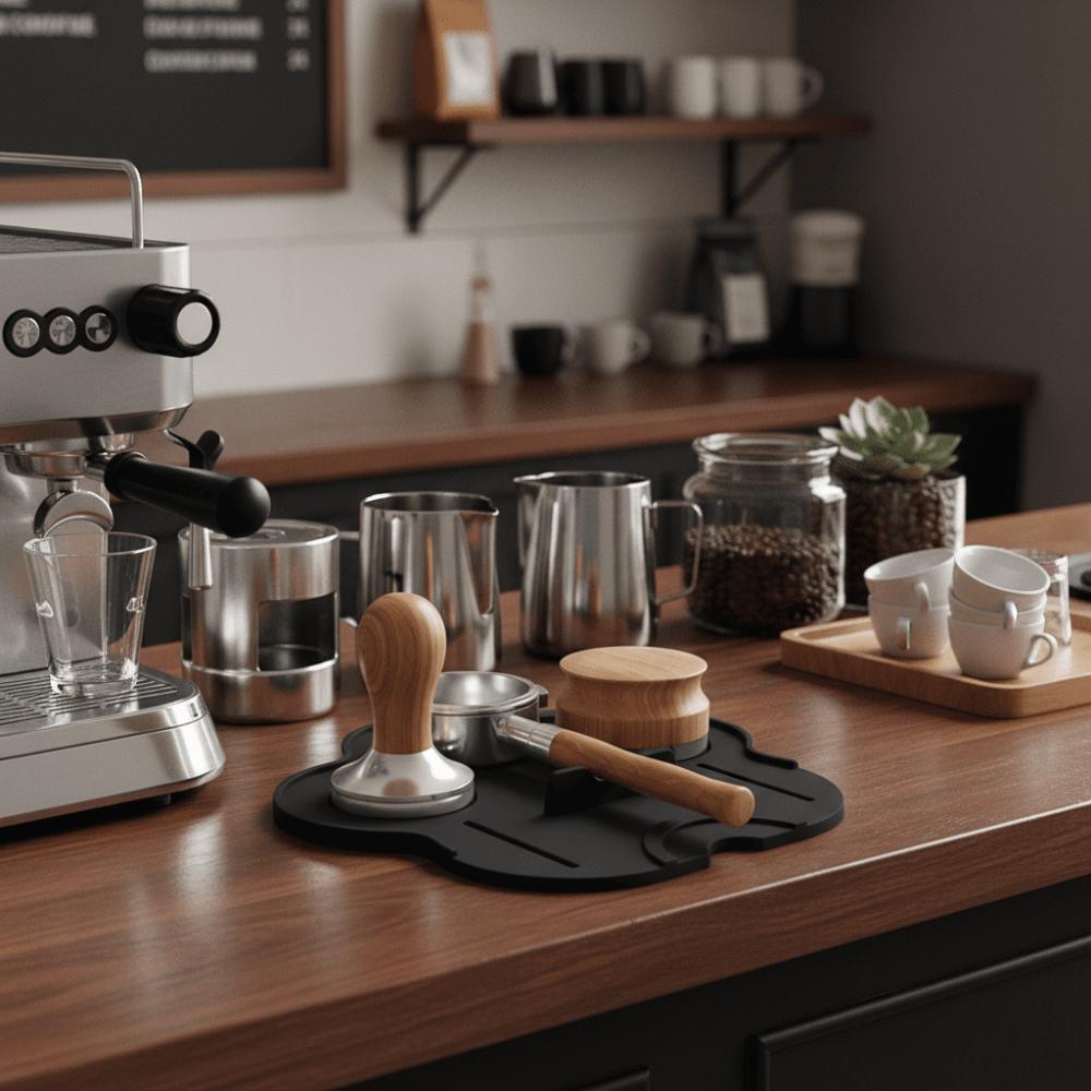 Non-Slip Espresso Tamping Pad Cat Paw Shaped Coffee Powder Press Seat  Home Coffee