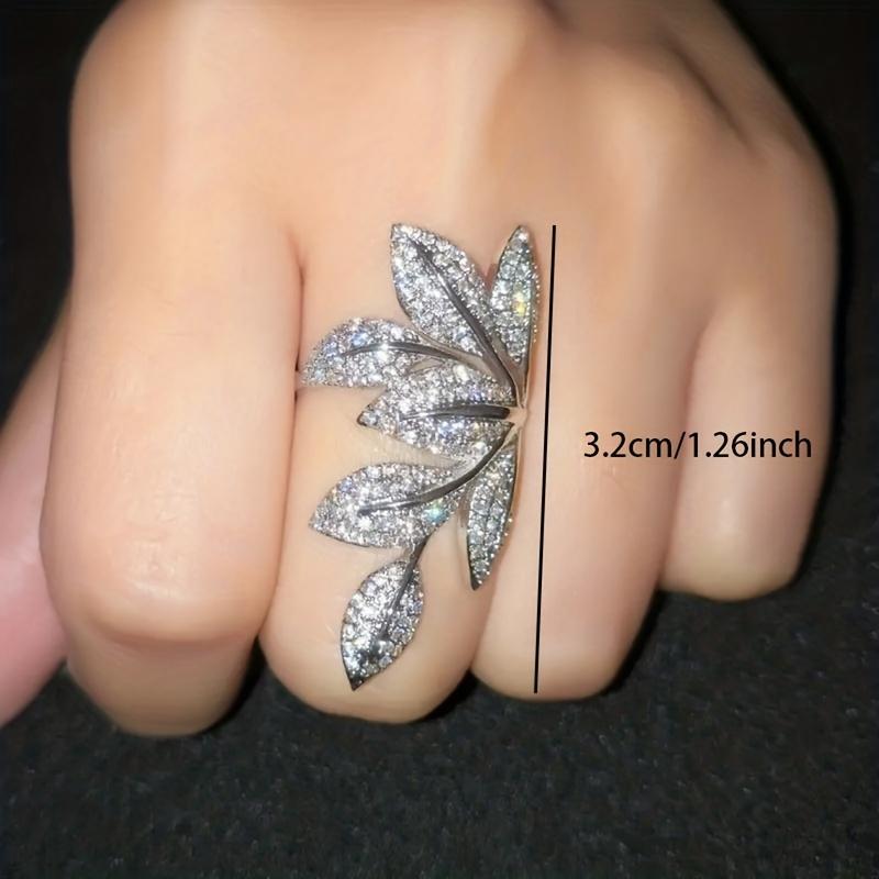 Elegant Micro-Paved Zirconia Ring Designed for Women, Perfect for Birthday Celebrations And Valentine'S Day Gifts.