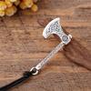 Viking Axe Necklace for Men Norse Runes Compass Pendant Vintage Amulet Jewelry Male Boy Gifts