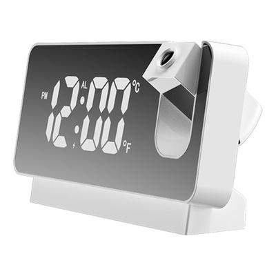 Projection Alarm Clock 360 Degree Flexible Adjust Creative LED Mirror Digital Clock with